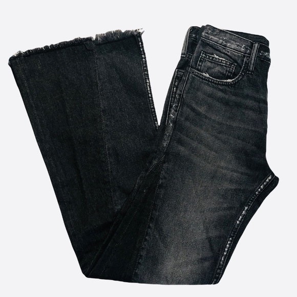 NWT PRPS Mulsanne Distressed Flare Jeans Black 26 - Picture 7 of 14